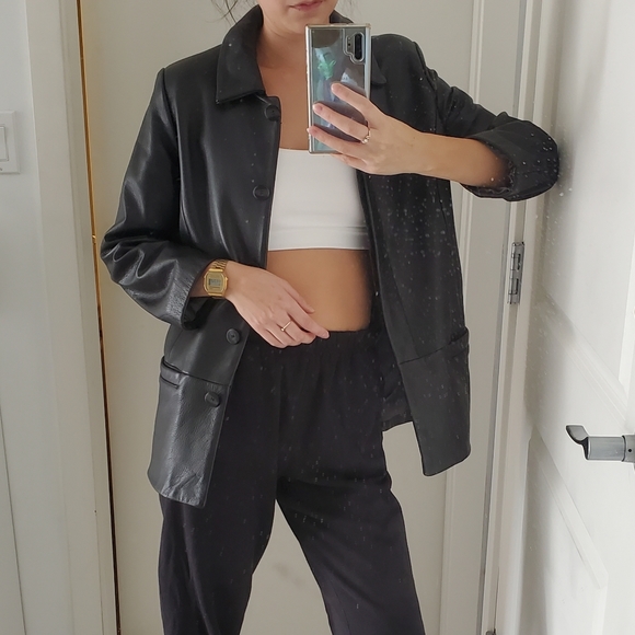 Aritzia inspired Genuine Leather Danier Blazer - Picture 8 of 8